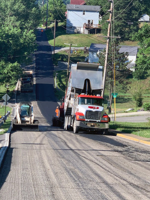 Paving streets in Morgantown WV area